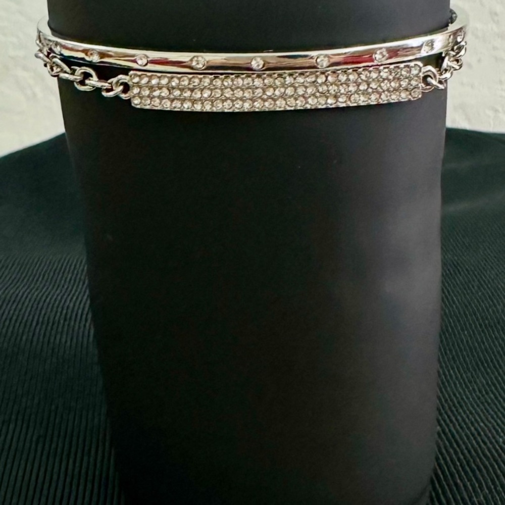 Silver Rhinestone Bracelet - Picture 1 of 6